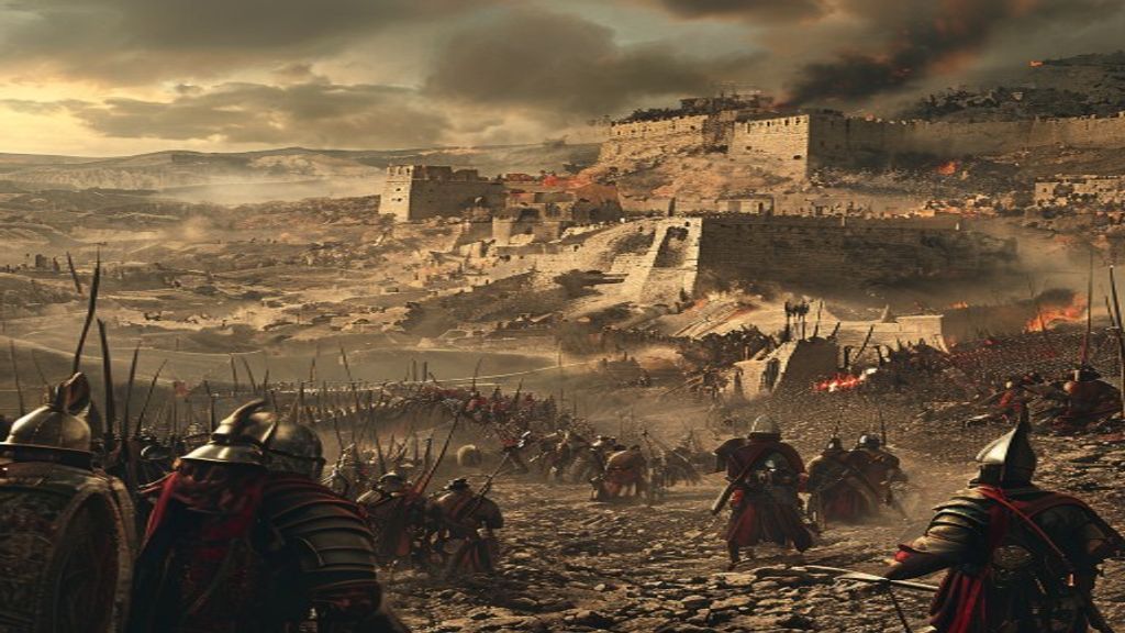 Storyboard frame: The Siege of Jotapata Begins