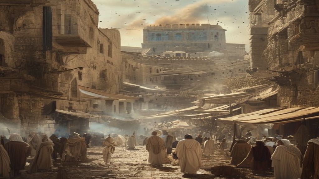 Storyboard frame: Jerusalem in Turmoil